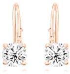 JVD Cercei fini din bronz cu zirconi transparenți SVLE0620XH2RO00 1, 3 x 0, 5 cm