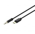 Gembird Cablexpert USB-C -> stereo Jack 3.5m adapter kábel 1.5m fekete (CCA-CM3.5M-1.5M) (CCA-CM3.5M-1.5M)