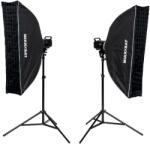 Godox DP400III-V Dupla Tárgyfotós Vakuszett - Mikrosat 25x100 Click Softboxal (2 x 400Ws)