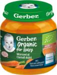 Gerber Piure Bio din morcovi si cartofi dulci de la 4 luni, 125g, Gerber