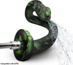 Creature Cocks Spitting Serpent Silicone Enema Snake Green
