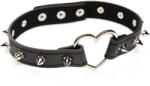 Master Series Spiked Heart Choker Black