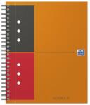 Oxford Agenda Organizator Oxford International Notebook, A5 + 80 File, Hartie Optik 90 g / mp, Scribzee, Coperta Rigida, Portocaliu (HRZ-100102680)