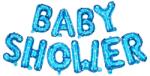 Flippy Set Baloane din Folie Metalizata, Flippy, Model Baby Shower, Litere de 40 cm, Baloane Party, Ambalaj Individual, Pai, Ata si Adeziv Incluse, Umflare cu Aer sau Heliu, Albastru (teo-127477)