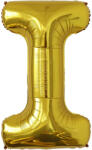 Flippy Balon Folie Metalizata Litera I, Flippy, 80 cm, Umflati cu Heliu sau Aer, Ambalaj Individual, Pai inclus, Auriu (teo-129437)