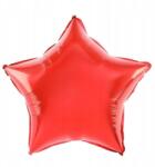 Flippy Balon din Folie Metalizata, Flippy, Figurina Stea, Model Simplu, Tematica Aniversare, 40 cm, Ambalaj Individual, Pai Inclus, Umflare cu Aer sau Heliu, Rosu (teo-130826)