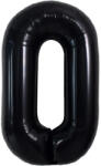 Flippy Balon Folie Metalizata Litera O, Flippy, 40 cm, Umflati cu Heliu sau Aer, Ambalaj Individual, Pai inclus, Negru (teo-129365)