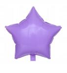 Flippy Balon din Folie Metalizata, Flippy, Figurina Stea, Model Simplu, Tematica Aniversare, 40 cm, Ambalaj Individual, Pai Inclus, Umflare cu Aer sau Heliu, Mov (teo-130824)