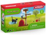 Schleich Schleich: Farm World - Játékélmény aranyos cicáknak játékszett (42501) (SLH42501) - jatekwebshop