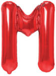 Flippy Balon Folie Metalizata Litera M, Flippy, 40 cm, Umflati cu Heliu sau Aer, Ambalaj Individual, Pai inclus, Rosu (teo-129389)