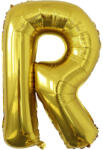 Flippy Balon Folie Metalizata Litera R, Flippy, 40 cm, Umflati cu Heliu sau Aer, Ambalaj Individual, Pai inclus, Auriu (teo-127206)