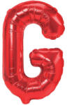 Flippy Balon Folie Metalizata Litera G, Flippy, 40 cm, Umflati cu Heliu sau Aer, Ambalaj Individual, Pai inclus, Rosu (teo-129383)