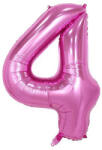 Flippy Balon din Folie Flippy, Cifra 4, 81 cm, Pentru Aer sau Heliu, Bulk, Mov (teo-126202)
