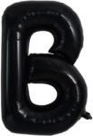 Flippy Balon Folie Metalizata Litera B, Flippy, 40 cm, Umflati cu Heliu sau Aer, Ambalaj Individual, Pai inclus, Negru (teo-129352)