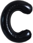 Flippy Balon Folie Metalizata Litera C, Flippy, 40 cm, Umflati cu Heliu sau Aer, Ambalaj Individual, Pai inclus, Negru (teo-129353)