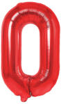 Flippy Balon Folie Metalizata Litera O, Flippy, 40 cm, Umflati cu Heliu sau Aer, Ambalaj Individual, Pai inclus, Rosu (teo-129391)