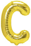 Flippy Balon Folie Metalizata Litera C, Flippy, 40 cm, Umflati cu Heliu sau Aer, Ambalaj Individual, Pai inclus, Auriu (teo-127191)