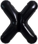 Flippy Balon Folie Metalizata Litera X, Flippy, 40 cm, Umflati cu Heliu sau Aer, Ambalaj Individual, Pai inclus, Negru (teo-129374)