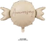Flippy Balon din Folie Metalizata, Flippy, Figurina Animata, Model Bombonica Aniversara, 69x49.5 cm, Ambalaj Individual, Pai Inclus, Umflare cu Aer sau Heliu, Maro (teo-134088)