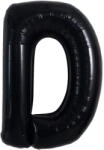 Flippy Balon din folie metalizata, 40 cm, Balon Folie Metalizata Litera D, Flippy, 40 cm, Umflati cu Heliu sau Aer, Ambalaj Individual, Pai inclus, Negru, Litera D (teo-129354)