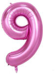 Flippy Balon din Folie Flippy, Cifra 9, 81 cm, Pentru Aer sau Heliu, Bulk, Mov (teo-126260)