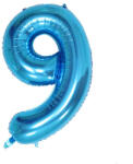 Flippy Balon din Folie Flippy, Cifra 9, 81 cm, Pentru Aer sau Heliu, Bulk, Albastru (teo-126258)