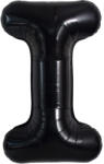 Flippy Balon Folie Metalizata Litera I, Flippy, 40 cm, Umflati cu Heliu sau Aer, Ambalaj Individual, Pai inclus, Negru (teo-129359)
