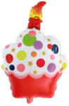 Flippy Balon din Folie Metalizata, Flippy, Figurine Dulciuri, Model 2, Tematica Prajitura Aniversara, 68x44 cm, Ambalaj Individual, Pai Inclus, Umflare cu Aer sau Heliu, Multicolor (teo-127294)