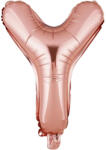 Flippy Balon Folie Metalizata Litera Y, Flippy, 40 cm, Umflati cu Heliu sau Aer, Ambalaj Individual, Pai inclus, Rose Gold (teo-127265)