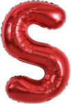 Flippy Balon Folie Metalizata Litera S, Flippy, 40 cm, Umflati cu Heliu sau Aer, Ambalaj Individual, Pai inclus, Rosu (teo-129395)