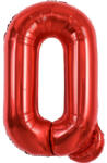 Flippy Balon Folie Metalizata Litera Q, Flippy, 40 cm, Umflati cu Heliu sau Aer, Ambalaj Individual, Pai inclus, Rosu (teo-129393)