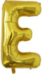Flippy Balon Folie Metalizata Litera E, Flippy, 80 cm, Umflati cu Heliu sau Aer, Ambalaj Individual, Pai inclus, Auriu (teo-129433)