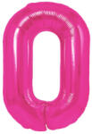 Flippy Balon din Folie Metalizata, Flippy, Figurina Cifra, Model 0, Tema Aniversare 100 cm, Ambalaj Individual, Pai Inclus, Umflare cu Aer sau Heliu, Roz (teo-129116)