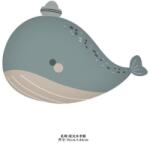 Flippy Balon din Folie Metalizata, Flippy, Figurina Animata, Model Balena, 70x49 cm, Ambalaj Individual, Pai Inclus, Umflare cu Aer sau Heliu, Albastru (teo-134094)