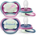 Philips AVENT SCF376/14 Ultra air játszócumi éjszakai 6-18hó, lányos (2 db)