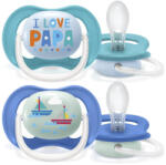 Philips AVENT SCF080/03 Ultra air játszócumi Text 6-18hó, fiús (2 db)