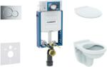 Geberit Kombifix - Falra szerelhető szerelőkészlet, WC Alpha ülőkével, gomb Sigma01, fényes króm, csillogó króm 110.302. 00.5 NR2 (110.302.00.5 NR2)
