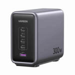 UGREEN CD333 Nexode Hálózati töltő, gyors töltő (300W, 5A, 1 x USB-A, 4 x USB-C) Szürke