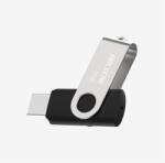 HIKSEMI Hikvision HIKSEMI Pendrive - 16GB USB2.0, ROTARY M200S, Ezüst-Fekete (HS-USB-M200S(STD)/16G/NEWSE)