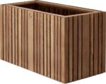 SQUARELY Ghiveci cu sistem de autoudare GrowLARGE culoarea lemnului de stejar nuanță închisă (107-4A3)