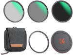 K&F Concept Mágneses Objektív Szűrő Kit - (CPL +ND8 +ND64) + Objektívsapka + Tok - 82mm (SKU.2144)