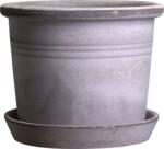 Bergs Potter Ghiveci de grădină Galestro 25 cm gri cu suport (GG25S)