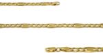 Ékszershop Betétes figaró arany nyaklánc (LG-24) - ekszershop - 342 760 Ft
