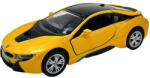 Kinsmart BMW i8 kisautó - sárga (KT5379)