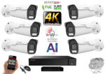  MS - AI Hybrid Light IP Park kamerarendszer 6 kamerával switchel 8 Mpix - 6070k6B
