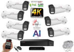  MS - AI Hybrid Light IP Park kamerarendszer 7 kamerával switchel 8 Mpix - 6070k7B