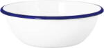 Strömshaga Emil´s" tál - zománc L - Fehér/kék