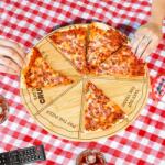 Fisura Tavă de Lemn pentru Pizza cu Provocări Tocator
