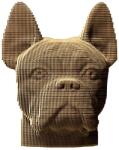 Cartonic Puzzle 3D, BULLDOG, Cartonic, 131 piese