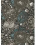 As Creation Tapet bujori opulenti albastru-gri